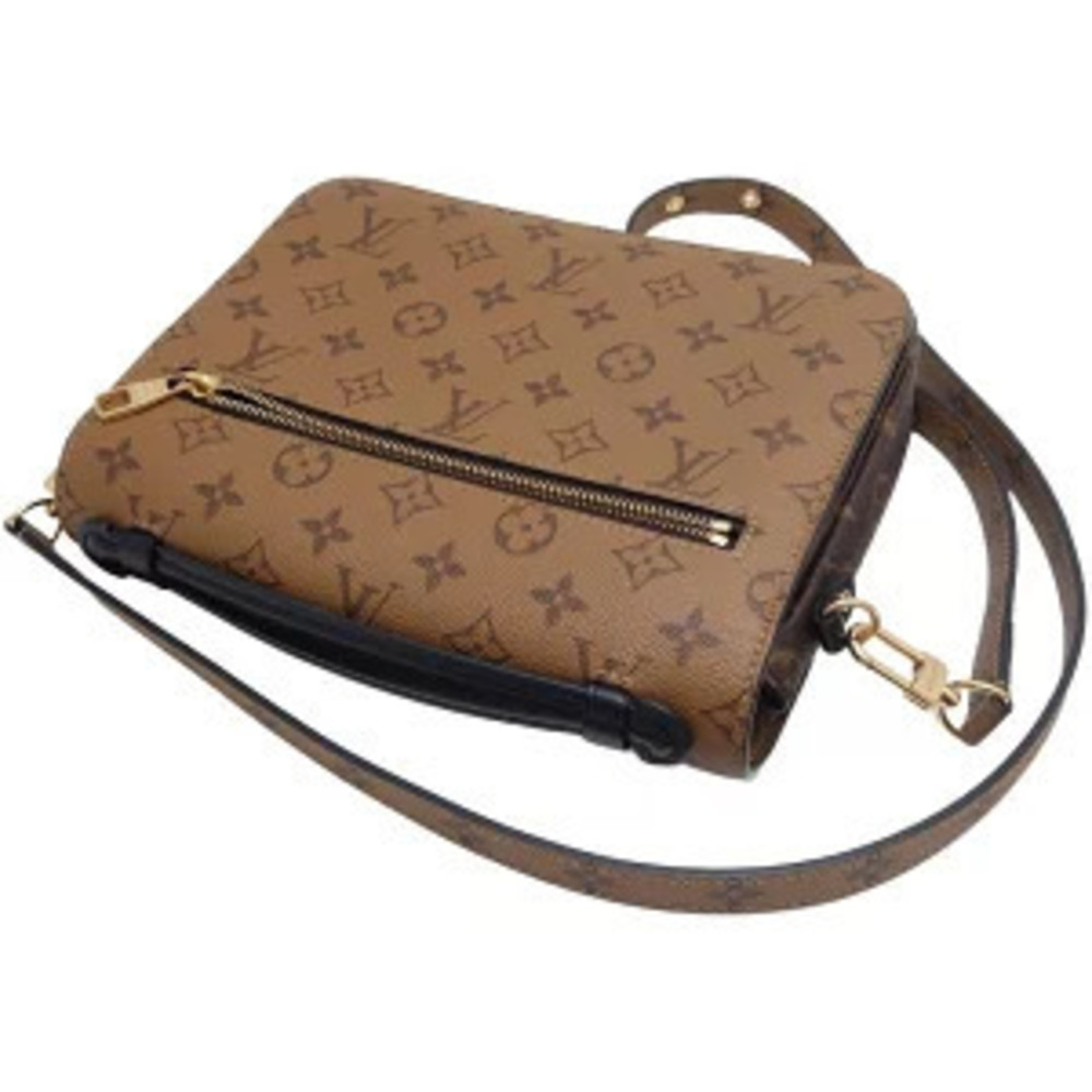 Louis Vuitton Monogram Crossbody Shoulder Metis Pochette Brown Bag Reverse - Picture 1 of 9